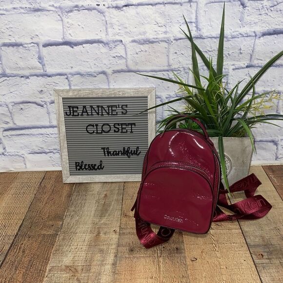 Calvin Klein Astatine Micro Mini Backpack, Bloodstone,One Size main image 11